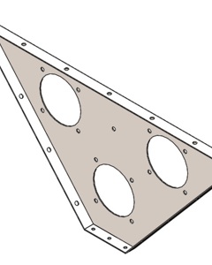 Front plate closure - 3 lines